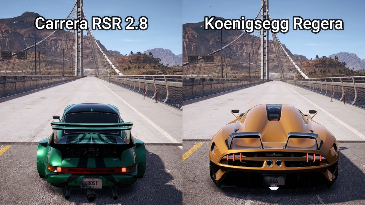 NFS Payback - Porsche 911 Carrera RSR 2.8 vs Koenigsegg Regera - Drag Race