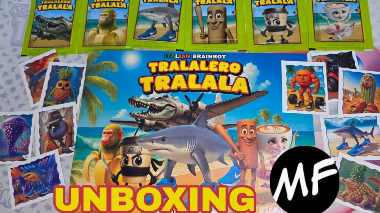 Unboxing del &aacute;lbum Tralalero Tralala de Mejores Figuritas | Argentina 2025 | Italian Brainrot