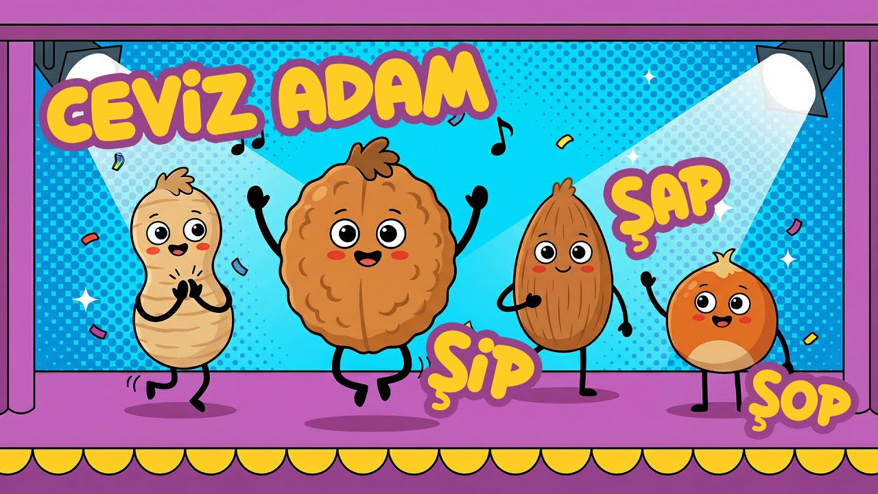 Ceviz Adam Şip Şap Şop - Tini Mini Çocuk Şarkıları 🌰🥜 Eğlenceli Şarkılar