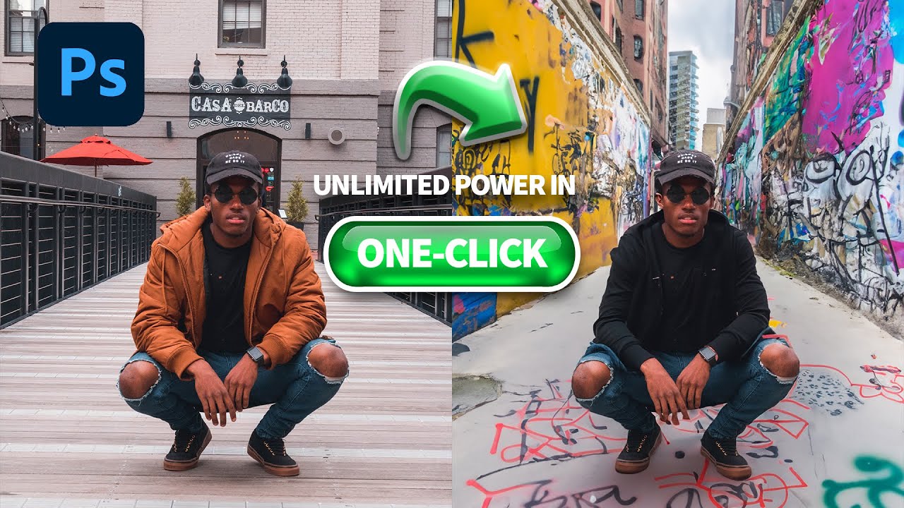 Photoshop One-Click A.I. for Unlimited Power