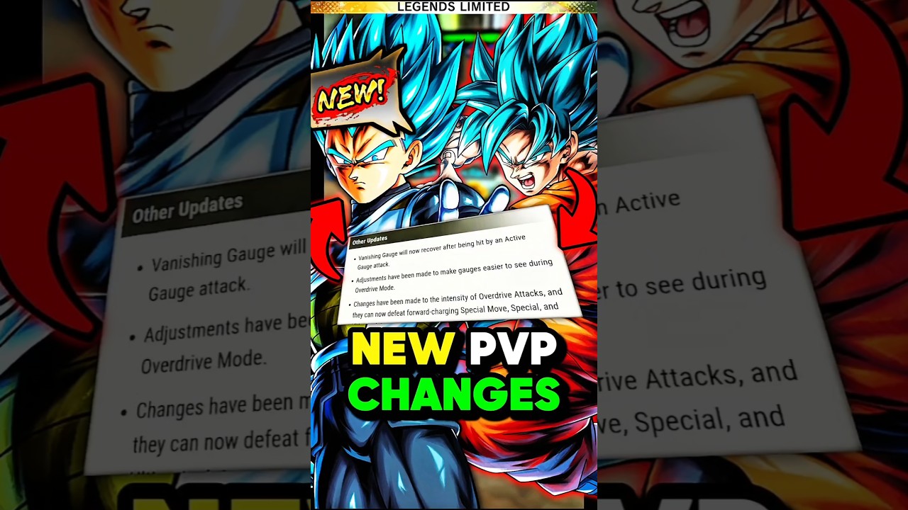 new massive PvP changes😨🔥!(Dragon Ball Legends) #dragonballlegends #dbl #dblegends