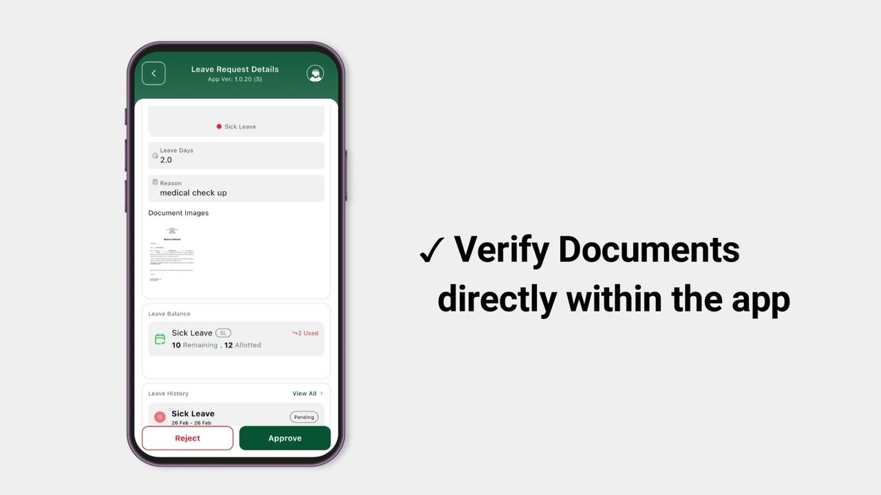 Eruna App: Real-Time Leave Balances, Approvals & Workflow