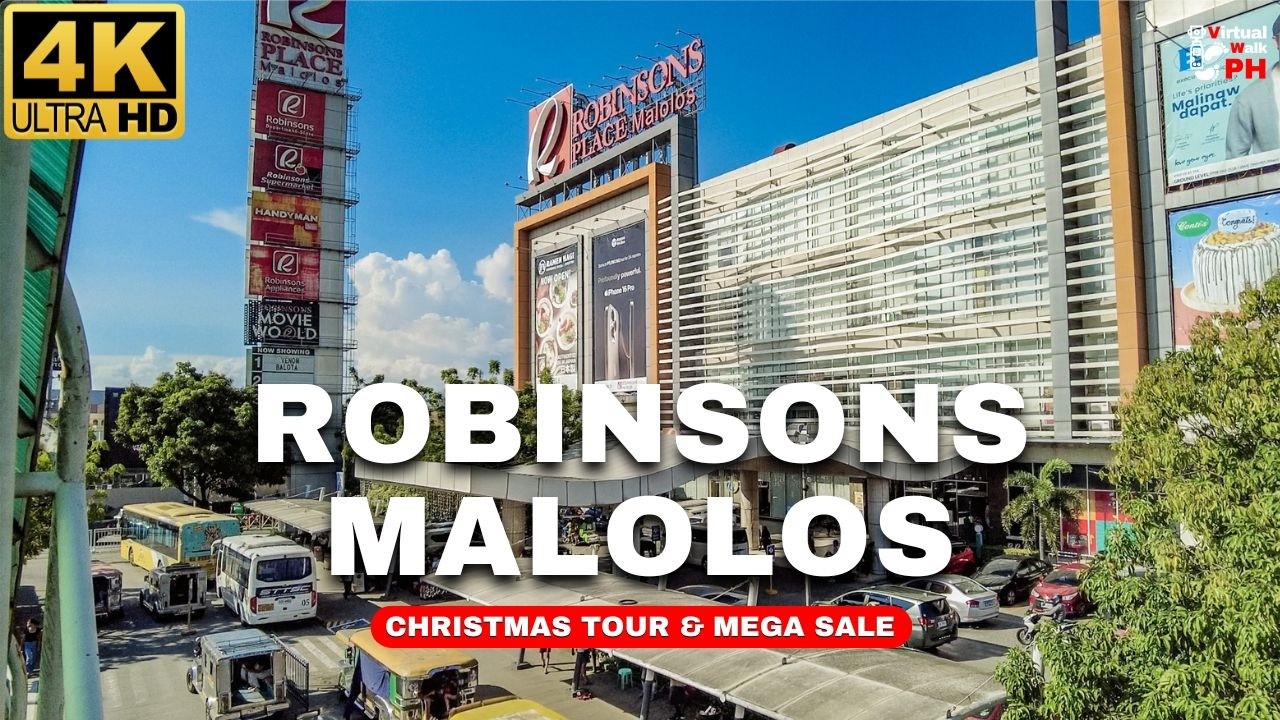 [4K] MEGA SALE at Robinsons Malolos Mall + Giant Christmas Tree | Mall Tour 2024
