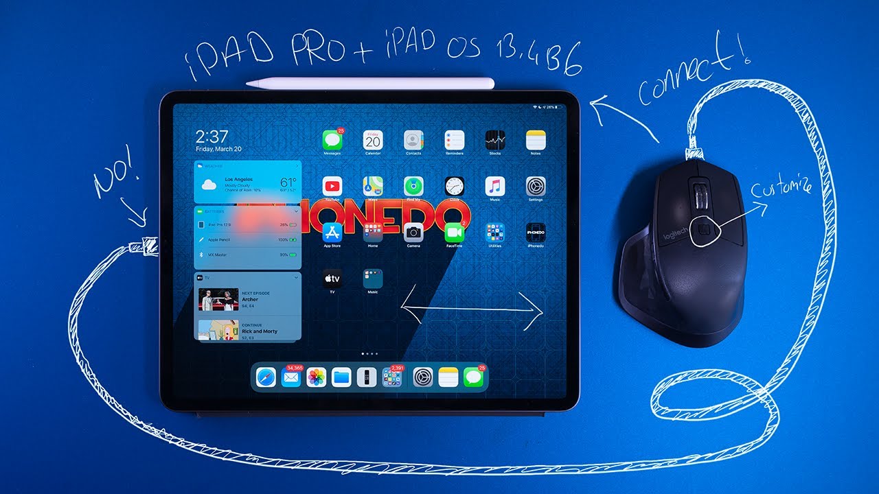 Как подключить Logitech MX Master к iPad Pro и настроить — анонс новой серии.