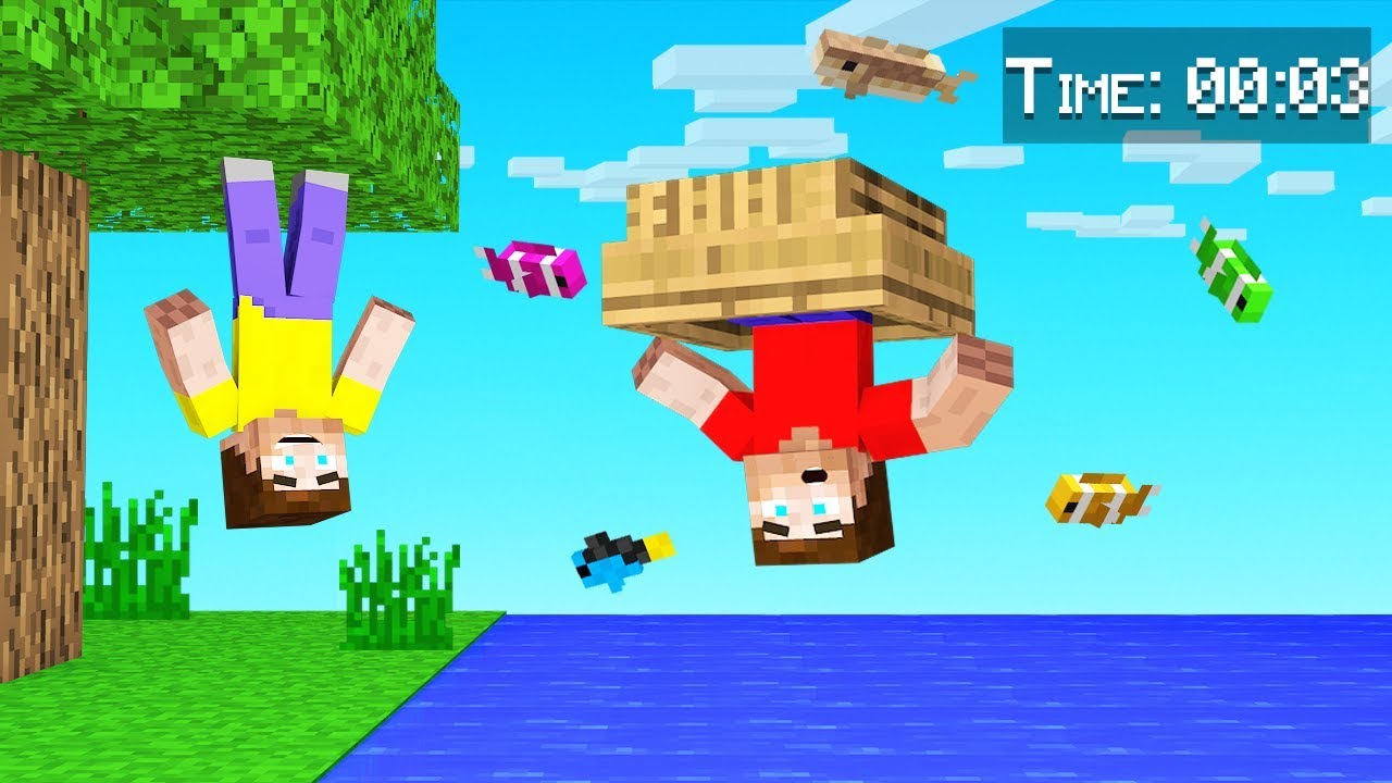 MINECRAFT But Every 10 Seconds GRAVITY FLIPS!