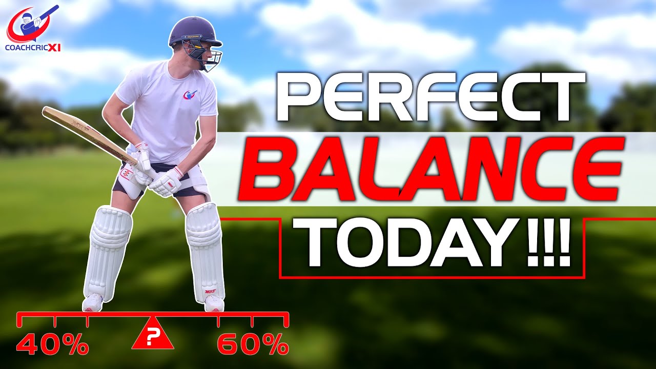 Improving your Batting BALANCE | Cricket Batting Balance Drills