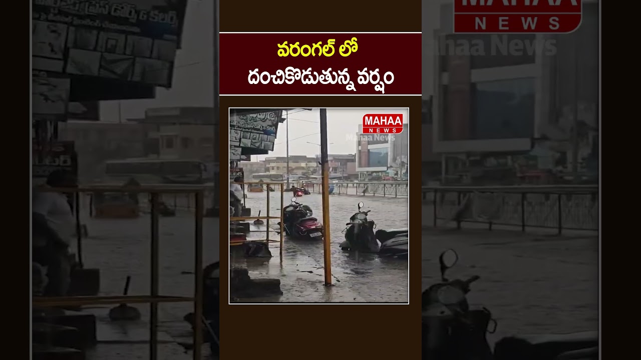 వరంగల్ లో దంచికొడుతున్న వర్షం..| Mahaa News