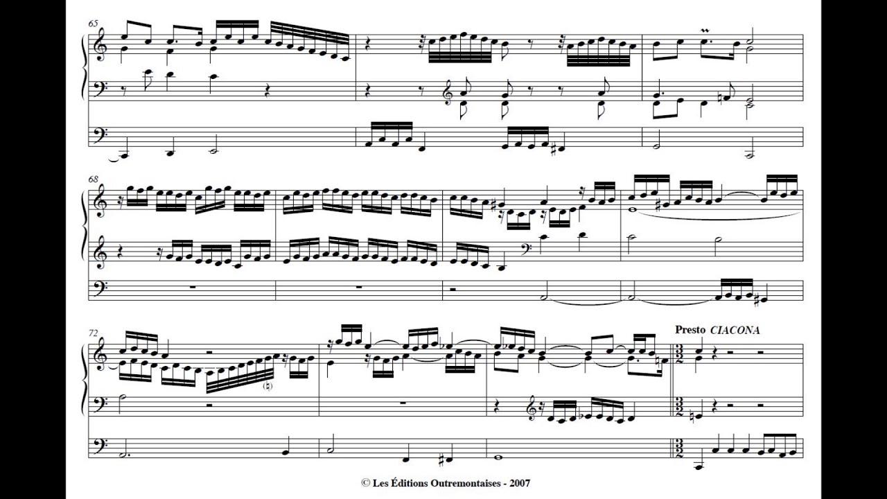 Buxtehude - Prélude, Fugue et Chaconne en Do Majeur (BuxWV137)