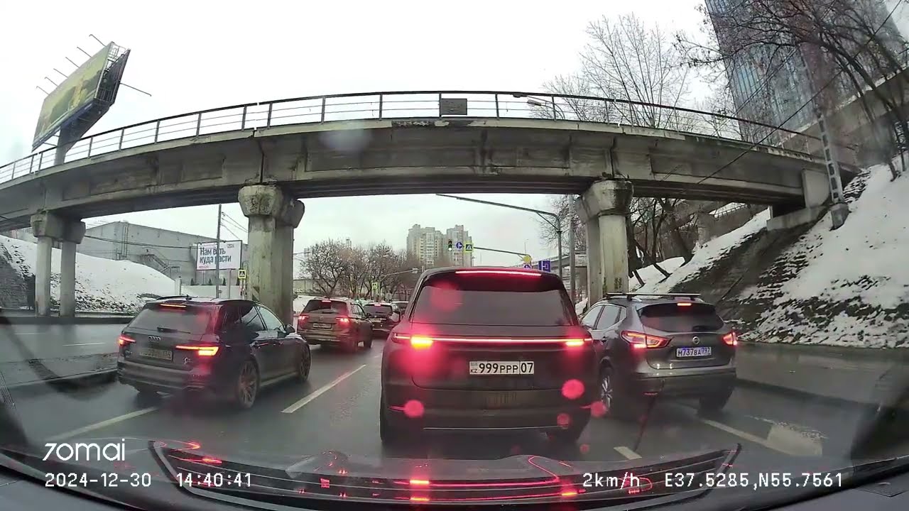 Driving in Moscow city: Пресненский - поселение Сосенское 30/12/2024 (timelapse 4x)