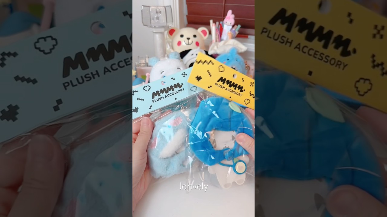 Dolphin 🐬 or Blueberry 🫐??? Accessories for my meymu plush 🙈 #kawaii#plush#plave