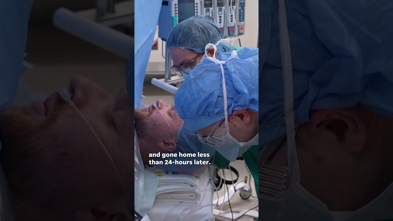 Kidney recipient stays awake for transplant, leaves a day later #Shorts