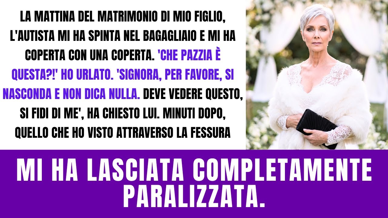 «Entri nel bagagliaio», ordinò l’autista al matrimonio di mio figlio — ciò che vidi mi scioccò Oggi!