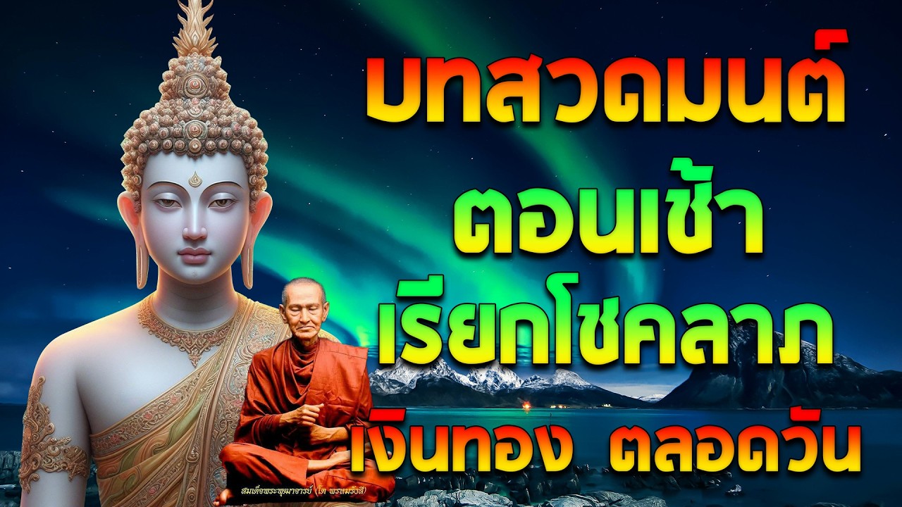 พุทธคุณแรง! บทสวดมนต์ตอนเช้า เรียกโชคลาภ เงินทอง ตลอดวัน🙏แค่เปิดฟัง เมื่อประตูเปิด โชคลาภเข้ามาทันที