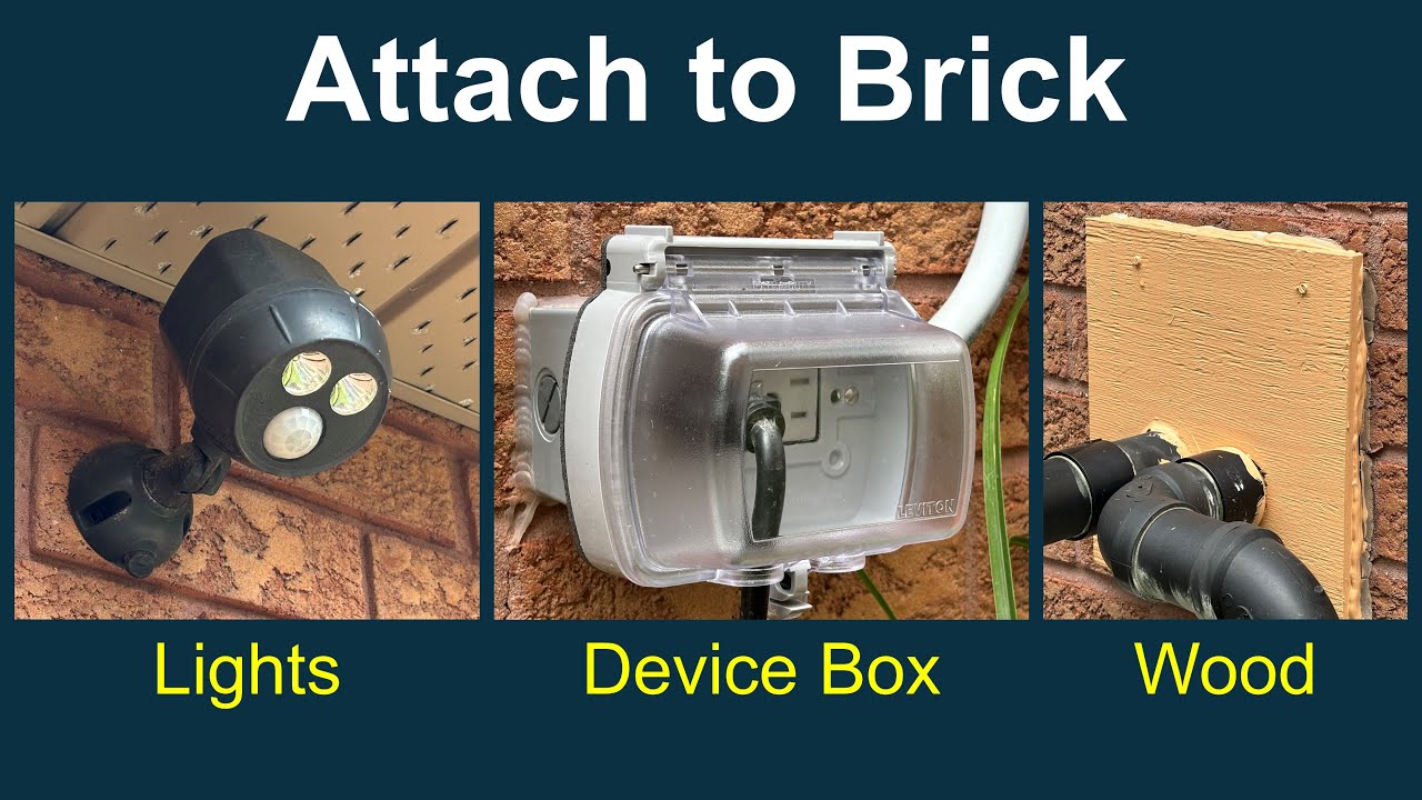 The best fastener to attach something to brick