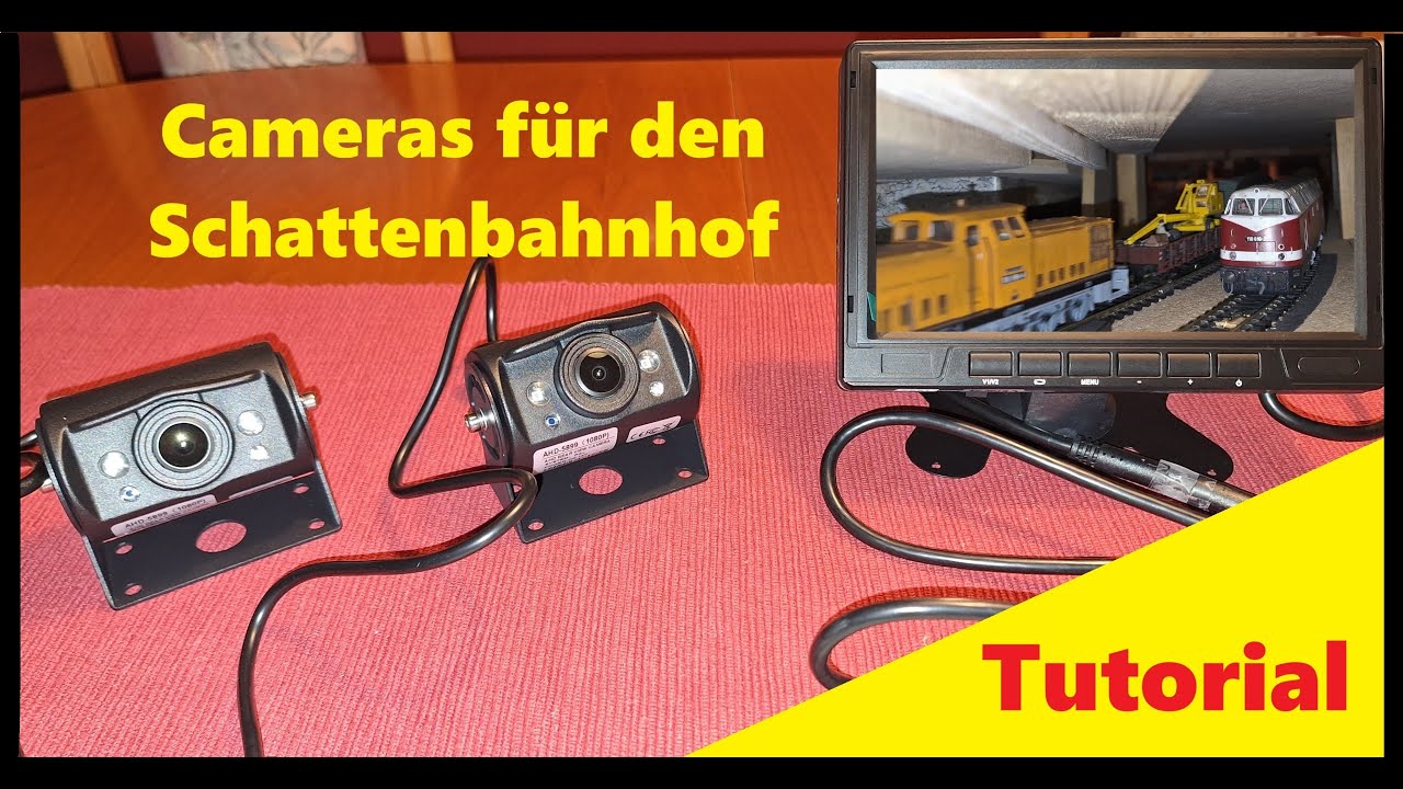 Cameras im Schattenbahnhof bringen Licht in die Modellbahn-Unterwelt. Gute Sicht im Tunnelbereich!