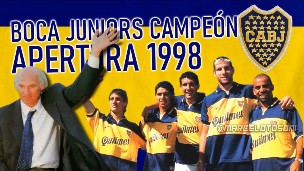 BOCA CAMPEON APERTURA 1998: Bianchi inicia la era dorada xeneize con un título invicto