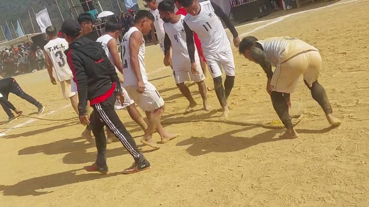 Tug of war Final Theiva vs A Changta  won  by Theiva Katam nao long 