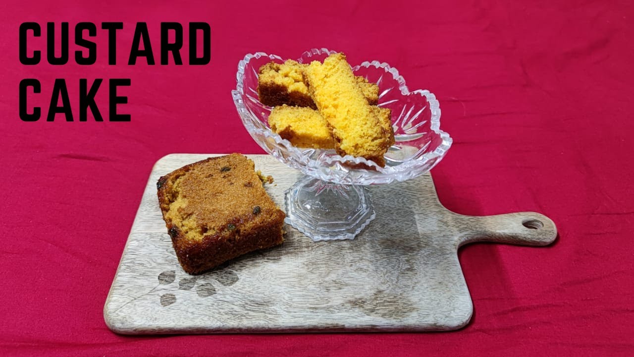 Custard Cake | Tea Time Custard Cake | Eggless Cakes | Neetu's Kitchen Stories
