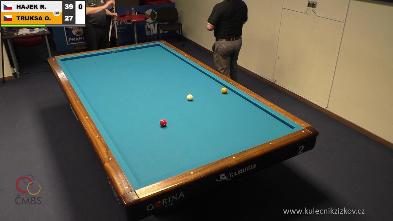 Czech league | 3-cushion | D1 | 12th round | Otakar Truksa v Radovan Hájek
