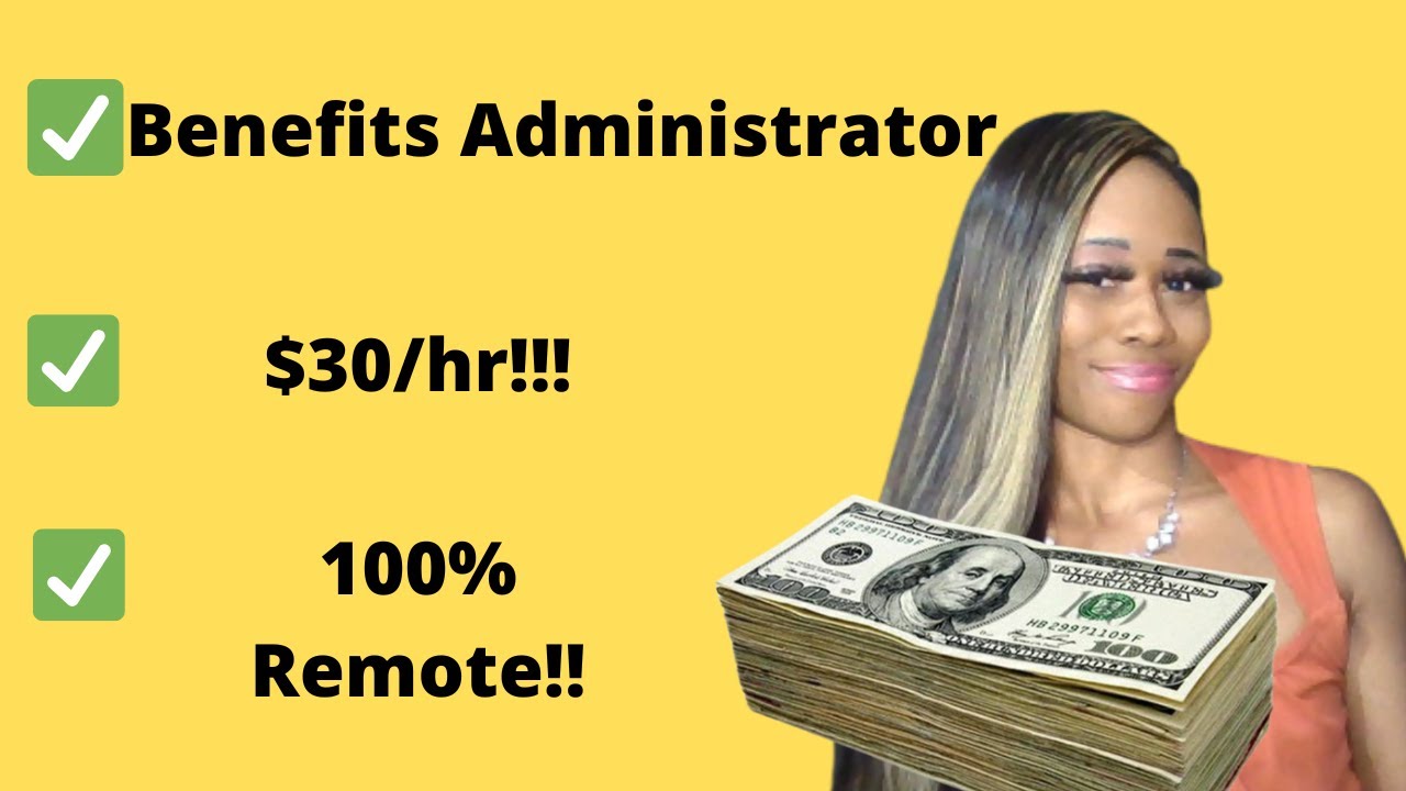 $30/hr ~Benefits Administrator~