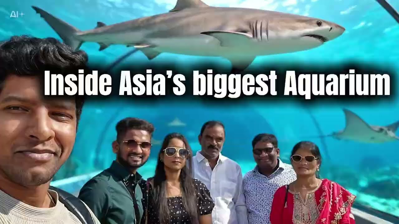Sharks Above Our Heads 🦈 | Malaysia Aquarium, KL Night Walk & Jalan Alor | Family Vlog