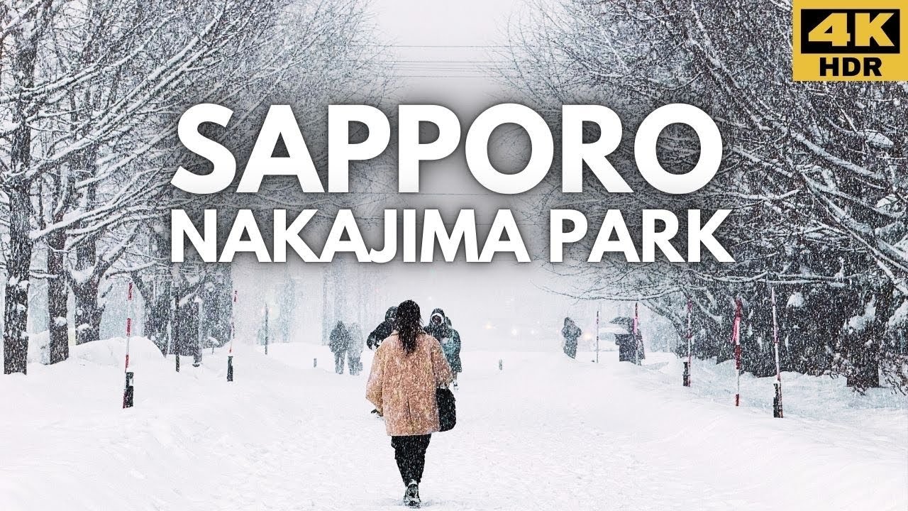 Japan is Frozen: Stroll Through the Snow-Covered Nakajima Park in Sapporo Japan