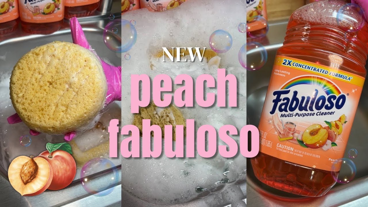 NEW Peach Fabuloso Sponge ASMR ✨🍑🧽🫧