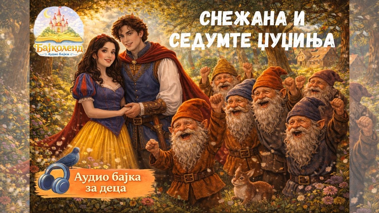 Снежана и седумте џуџиња | Аудио бајка за деца | Класична бајка на македонски јазик
