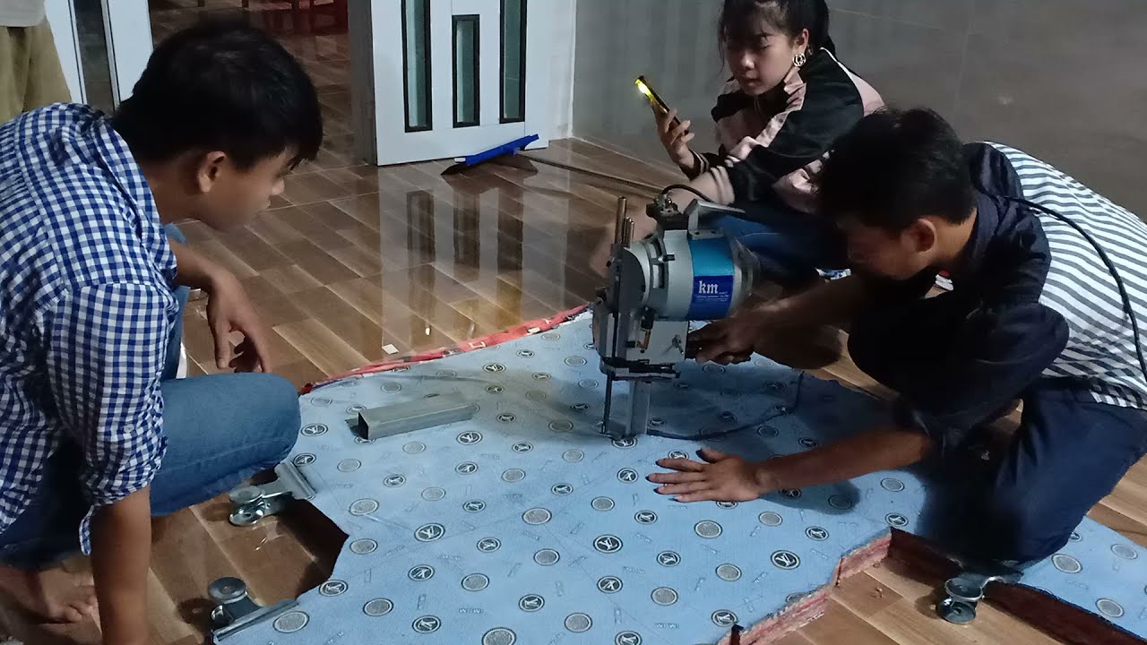 Tập Cắt Vải bằng máy KM