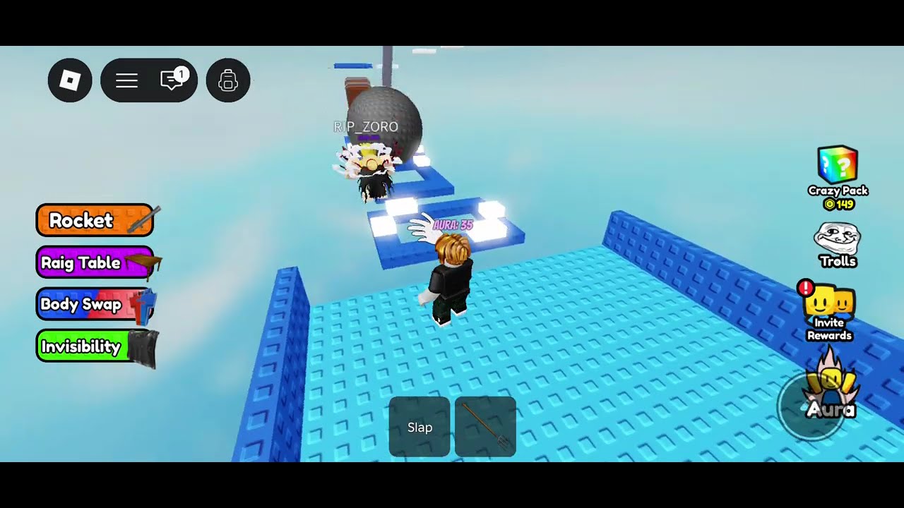 Playing aura tower