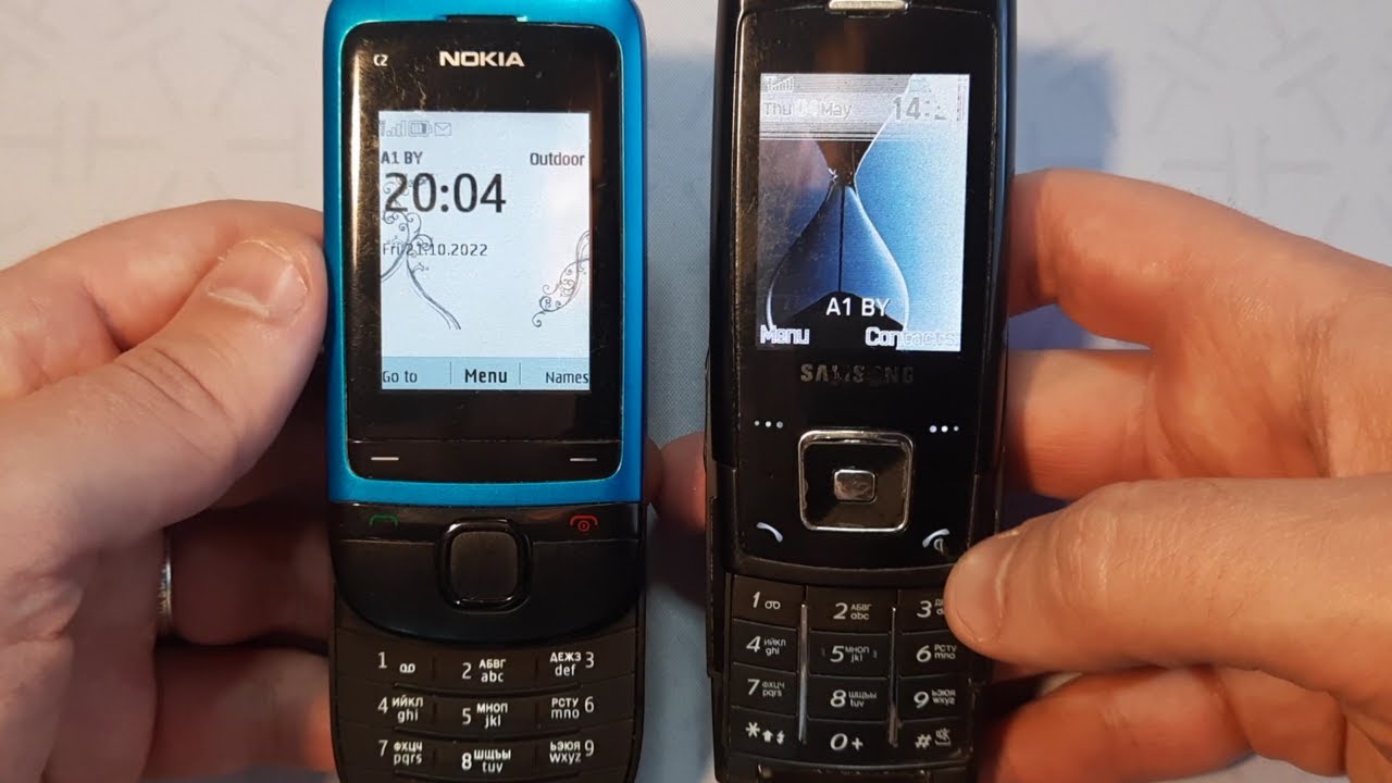 Incoming call & Outgoing call at the Same Time Samsung SGH-E900 + Nokia C2-05