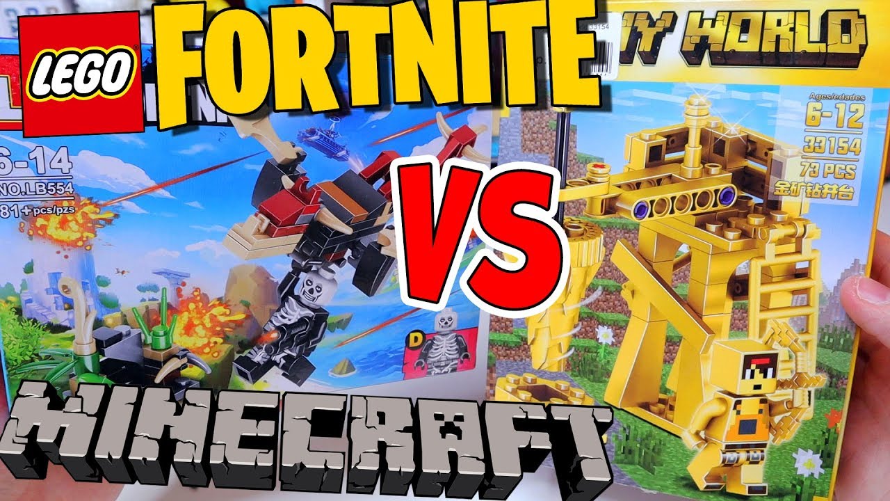 ЛЕГО MINECRAFT из ЗОЛОТА против Лего FORTNITE [ТРЭШ]