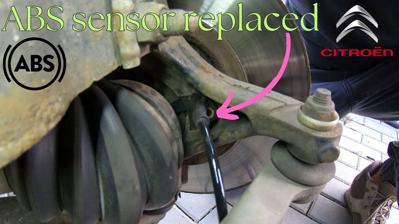 Citroen C4 Picasso ABS sensor replaced , Capteur ABS remplacé , ABS-Sensor ausgewechselt Error C1331