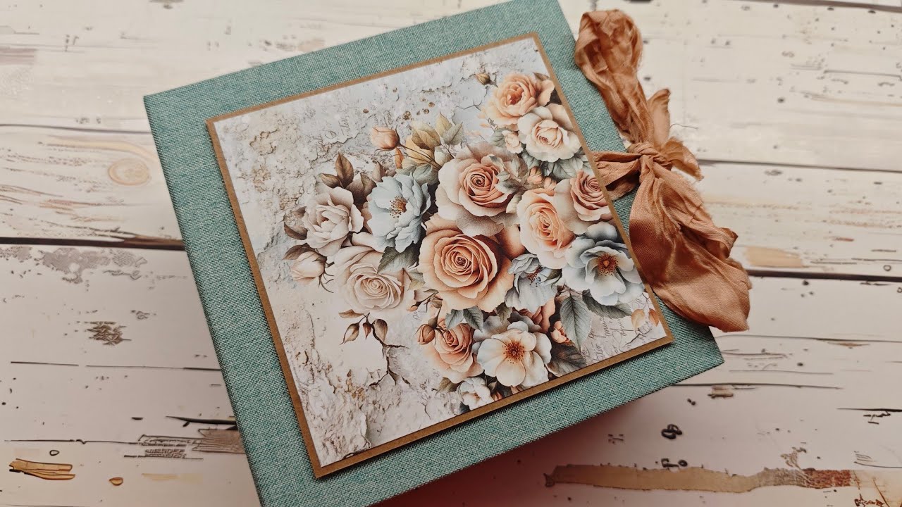 Album trifold photofolio kwiaty