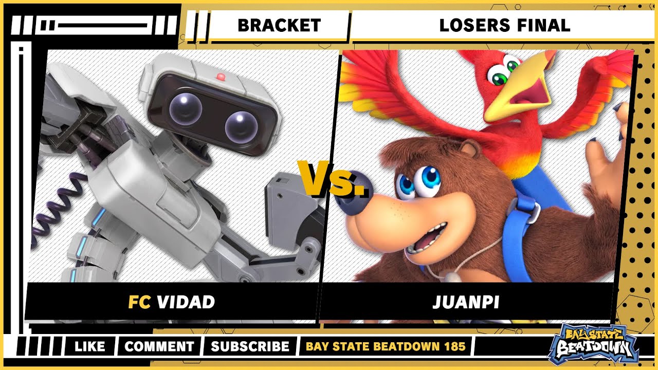Bay State Beatdown 185 - Losers Final - Vidad (R.O.B) VS Juanpi (Banjo & Kazooie) - SSBU Singles