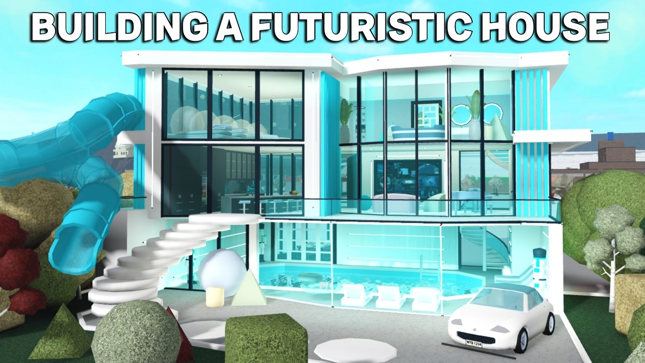 BUILDING A FUTURISTIC HOUSE In BLOXBURG