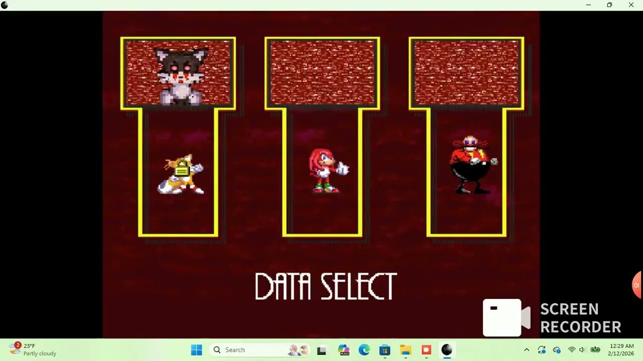 Sonic EXE nightmare begining playthrough