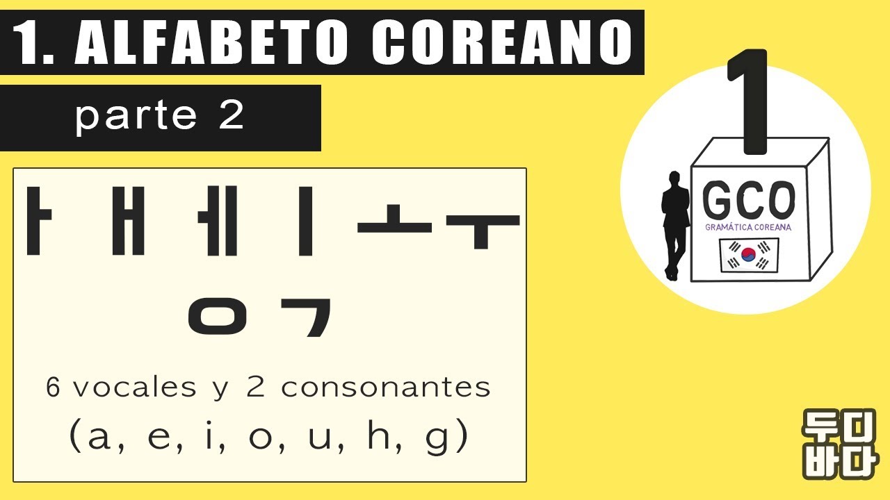 [GCO-1] 1. ¡ALFABETO COREANO! (parte 2) - Gramática coreana - Clase de coreano