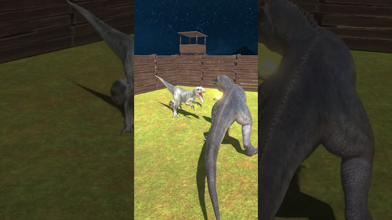 Giganotosaurus vs Indominus Rex - Animal Revolt Battle Simulator #shorts #dinosaurs