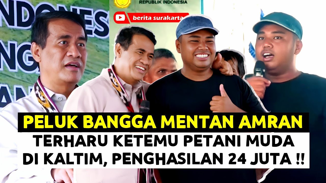 Kaget MENTAN AMRAN Ketemu Abimanyu PETANI Muda Penghasilannya 24 Juta Saat Kunjungan di KALTIM