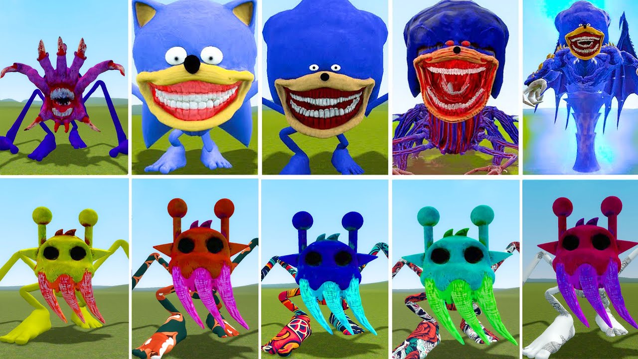 EVOLUTION OF ALL NEW SONIC SMILING CRITTERS SPURIKI  CHAPTER 3 In Garry's Mod!