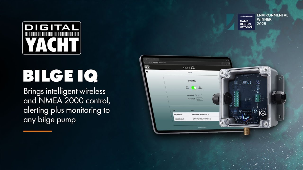 Bilge IQ - Connect Any Bilge Pump to NMEA 2000 & Victron VRM | Full Control & Remote Monitoring