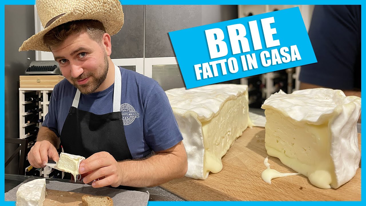BRIE FATTO in CASA - Tutti i passaggi della lavorazione del formaggio a crosta fiorita più famoso