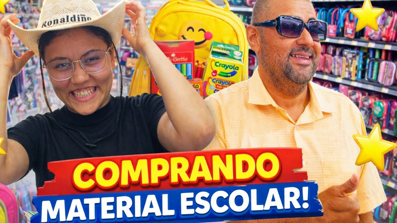 COMPRANDO NOSSO MATERIAL ESCOLAR 2026 | VLOG
