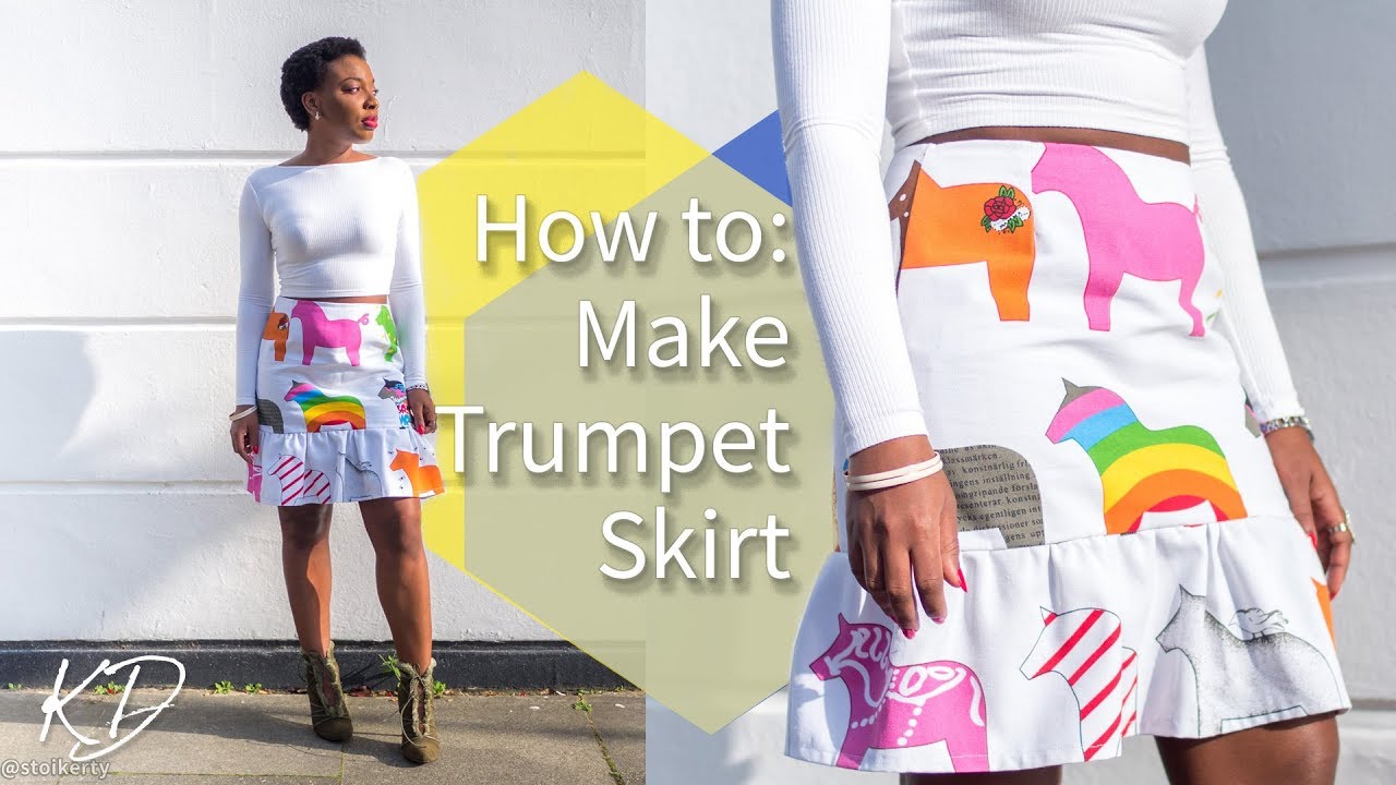 HOW TO: MAKE A TRUMPET SKIRT (PATTERNS & TECHNICAL DRAWING) | KIM DAVE