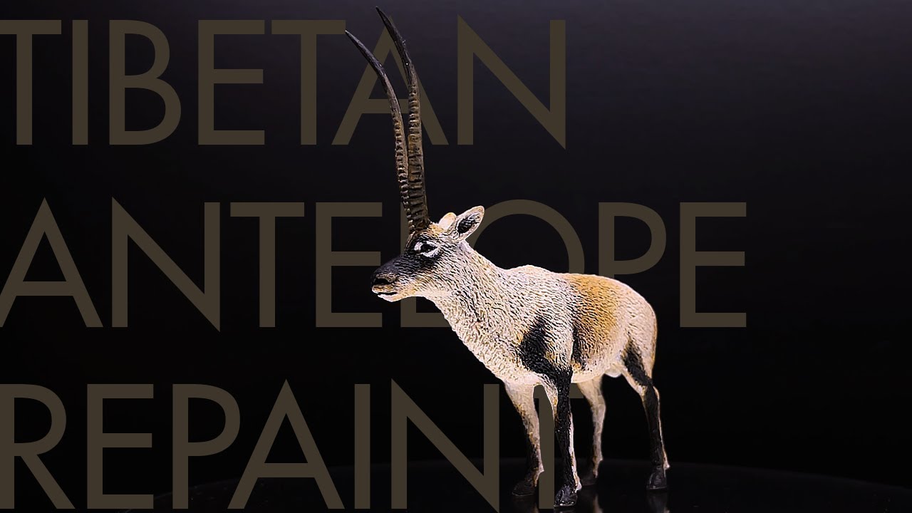 How to Custom Repaint a Tibetan Antelope | Animal Figure Repaint