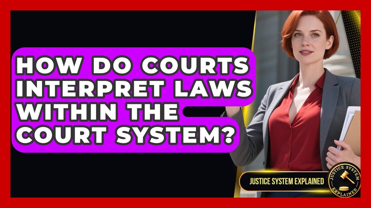 How Do Courts Interpret Laws Within the Court System? - Justice System Explained