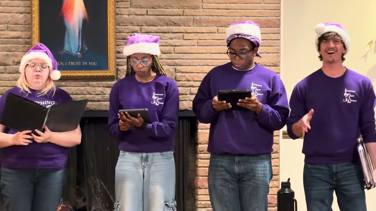 Something Major A Cappella (SMAC) shares music in the spirit of community, ANC church. 🎶🕯️0287 UNM