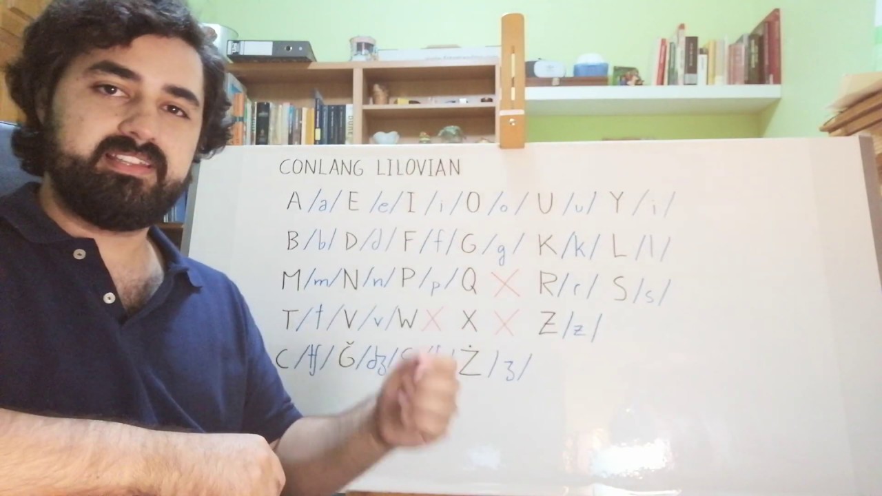 Aprender CONLANG LILOVIAN Ortografía y pronunciación básicas de alfabeto