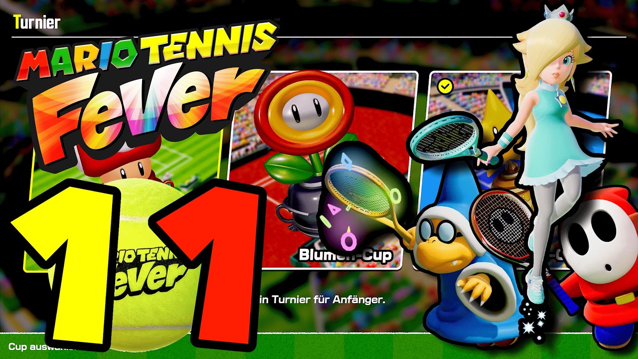 Mario Tennis Fever #11: MIt Rosalina, Shy Guy & Kamek in ALLEN Solo-Turnieren LEIDEN